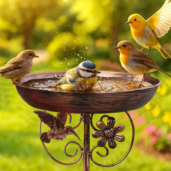 Eleanor&rsquo;s Handcrafted Copper Bird Bath 1