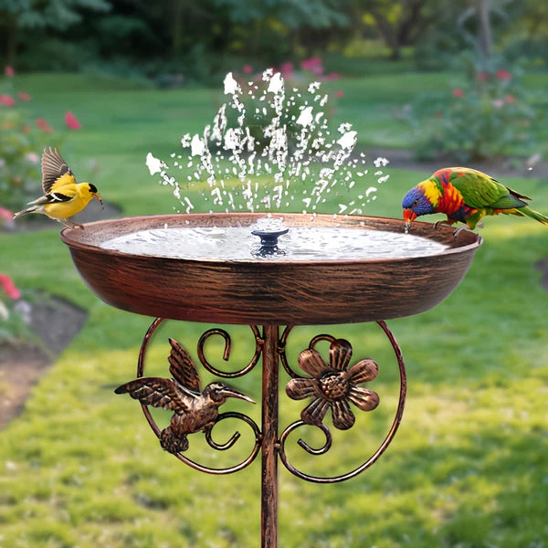 Eleanor&rsquo;s Handcrafted Copper Bird Bath 2